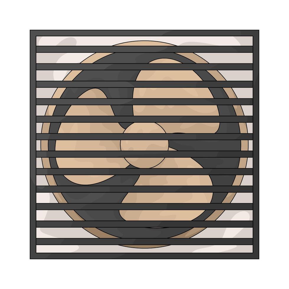 Bedroom cooler fan vector