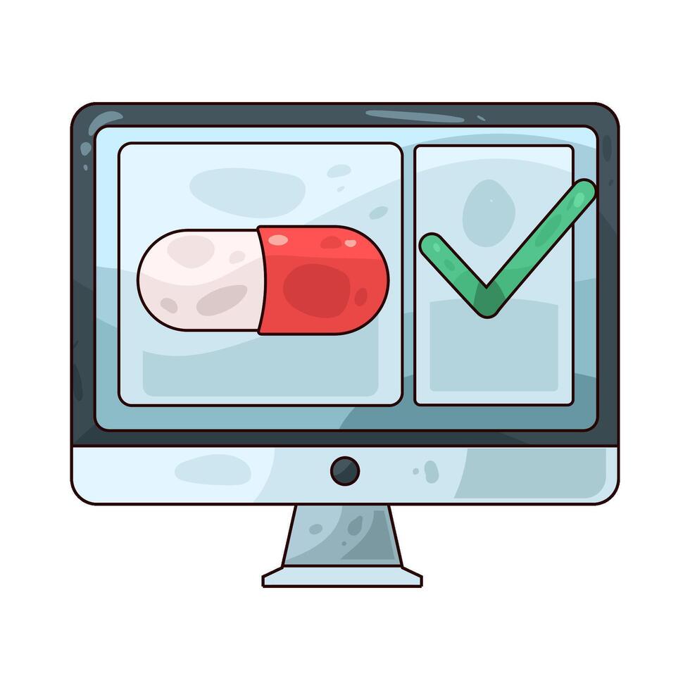 drug selection illustration vector