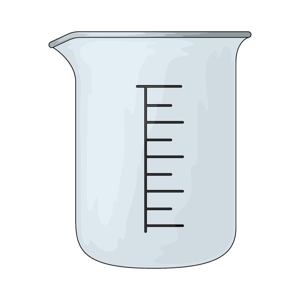 blank lab beaker vector