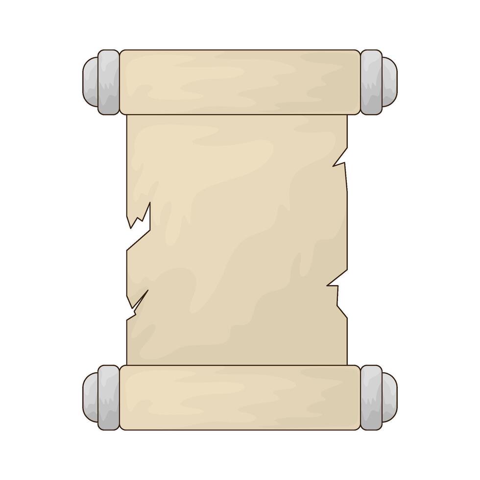 Medieval parchment illustration vector