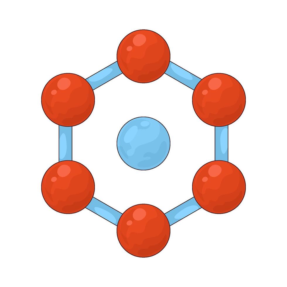 illustration of a molecule vector