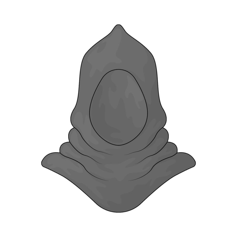 Medieval cloak illustration vector