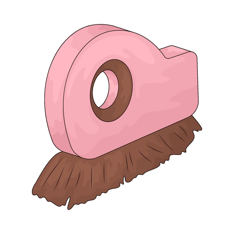 illustration of a cleaning brushes vector