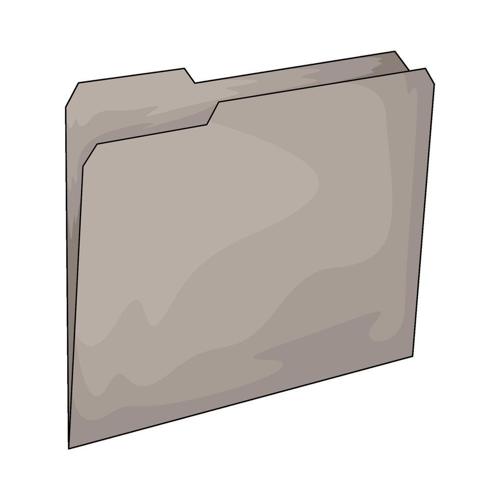illustration of School Supplies File Folder vector