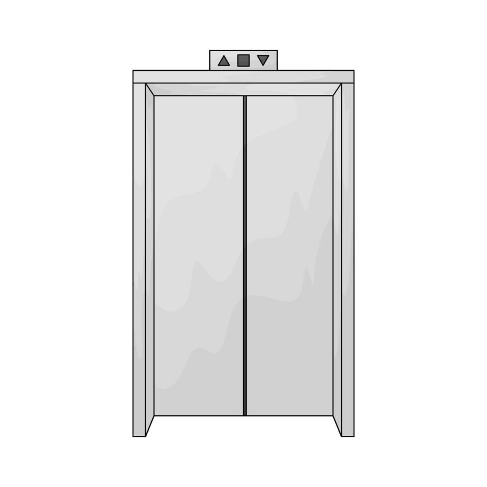 illustration of Airport elevator vector