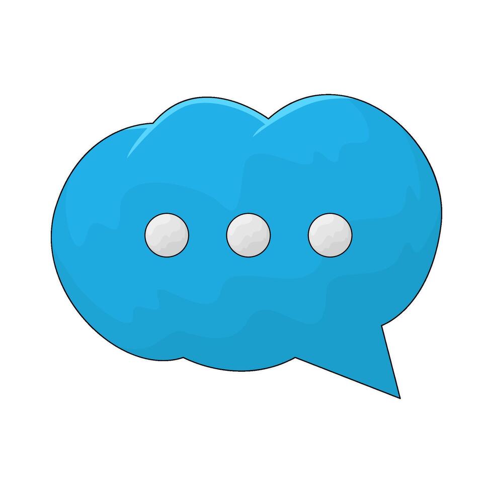 blue bubble chat vector