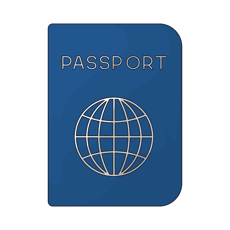 illustration of a passport vector