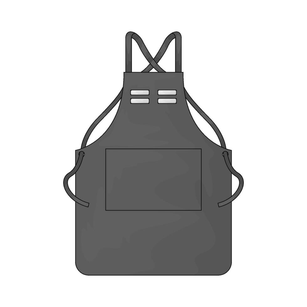Barbershop apron illustration vector