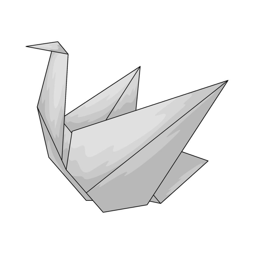 Japan paper crane vector