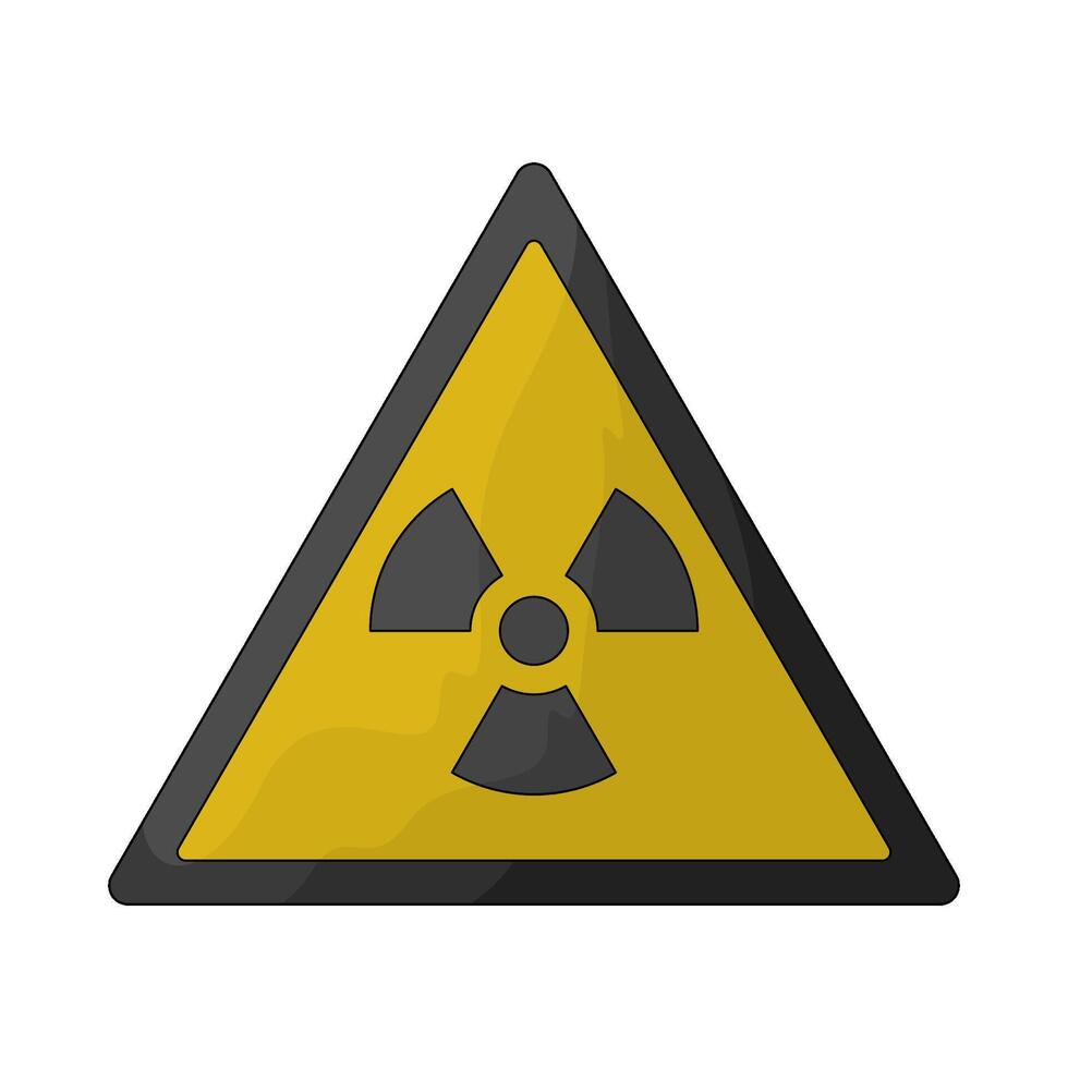 Safety radiation symbol vector