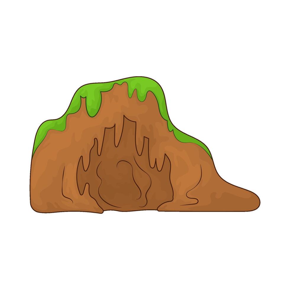 Nature cave illustration vector