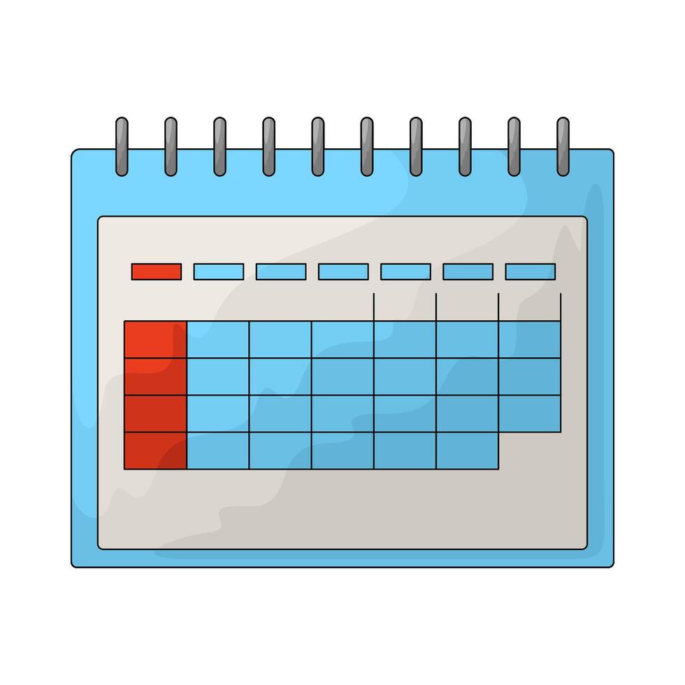 illustration of a calendar vector