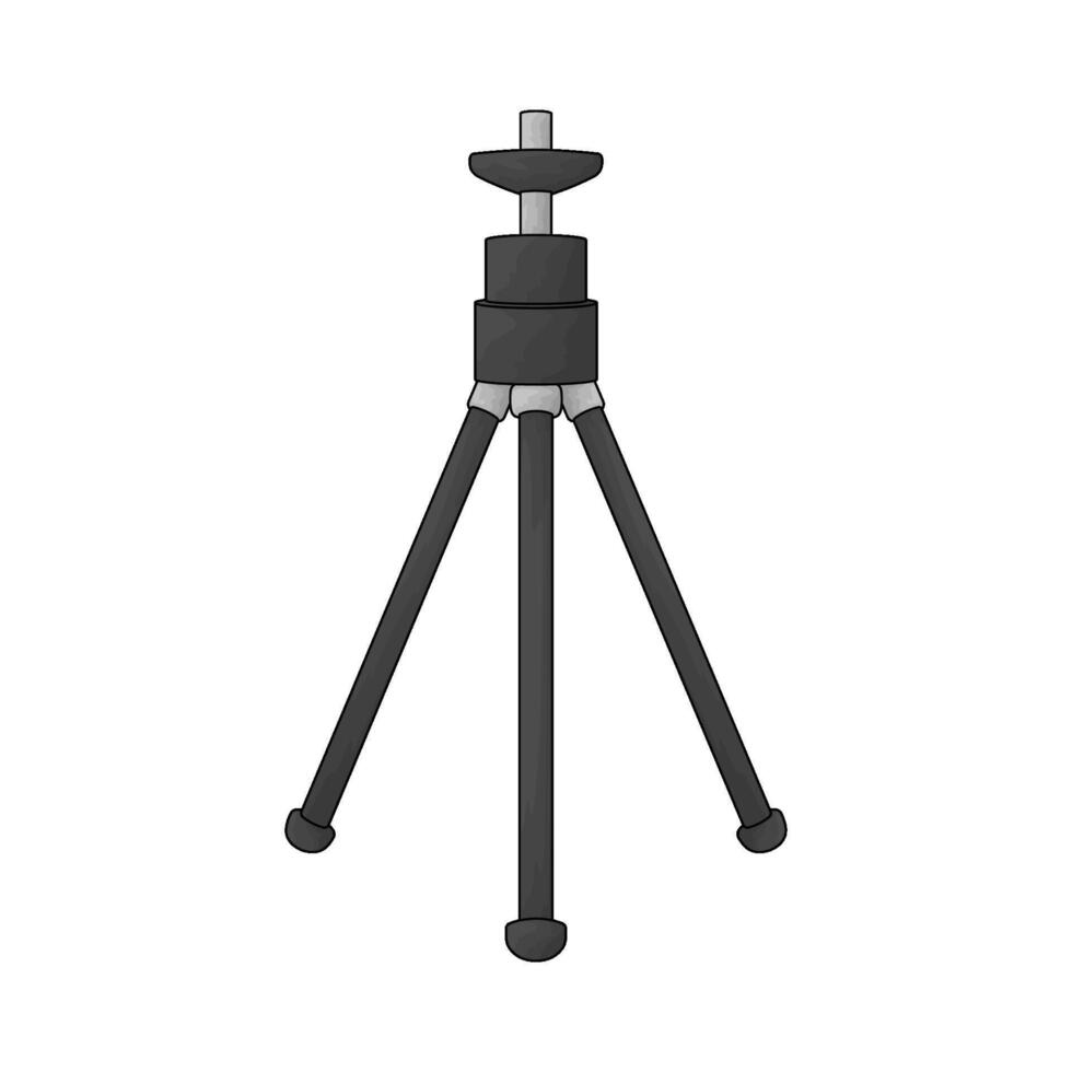 Cinema camera stand vector