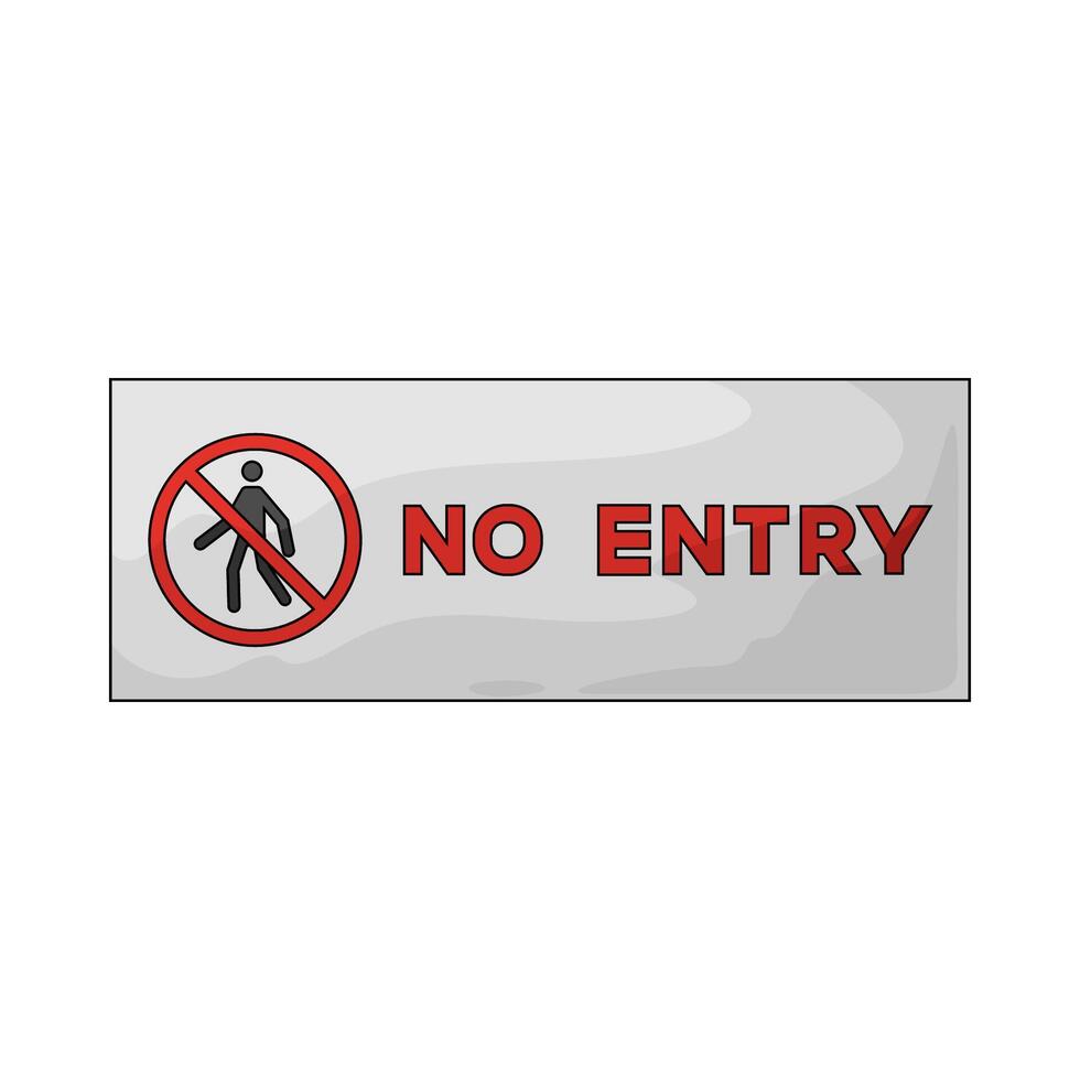 no entry symbol vector