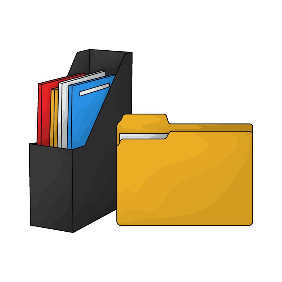 file with folder vector