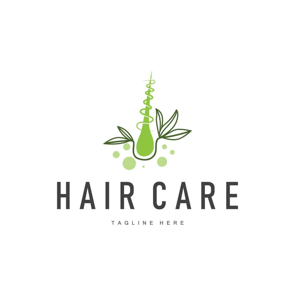 hair care logo concept hair layers design symbol template icon hair health vector