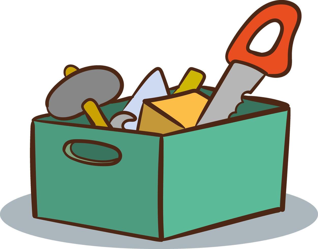Illustration of a Set of Tools and Equipment for a House Repair vector