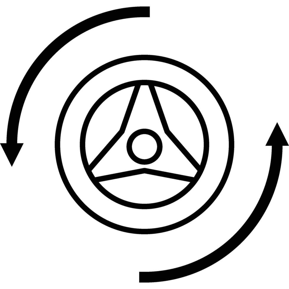 driver icon line vector