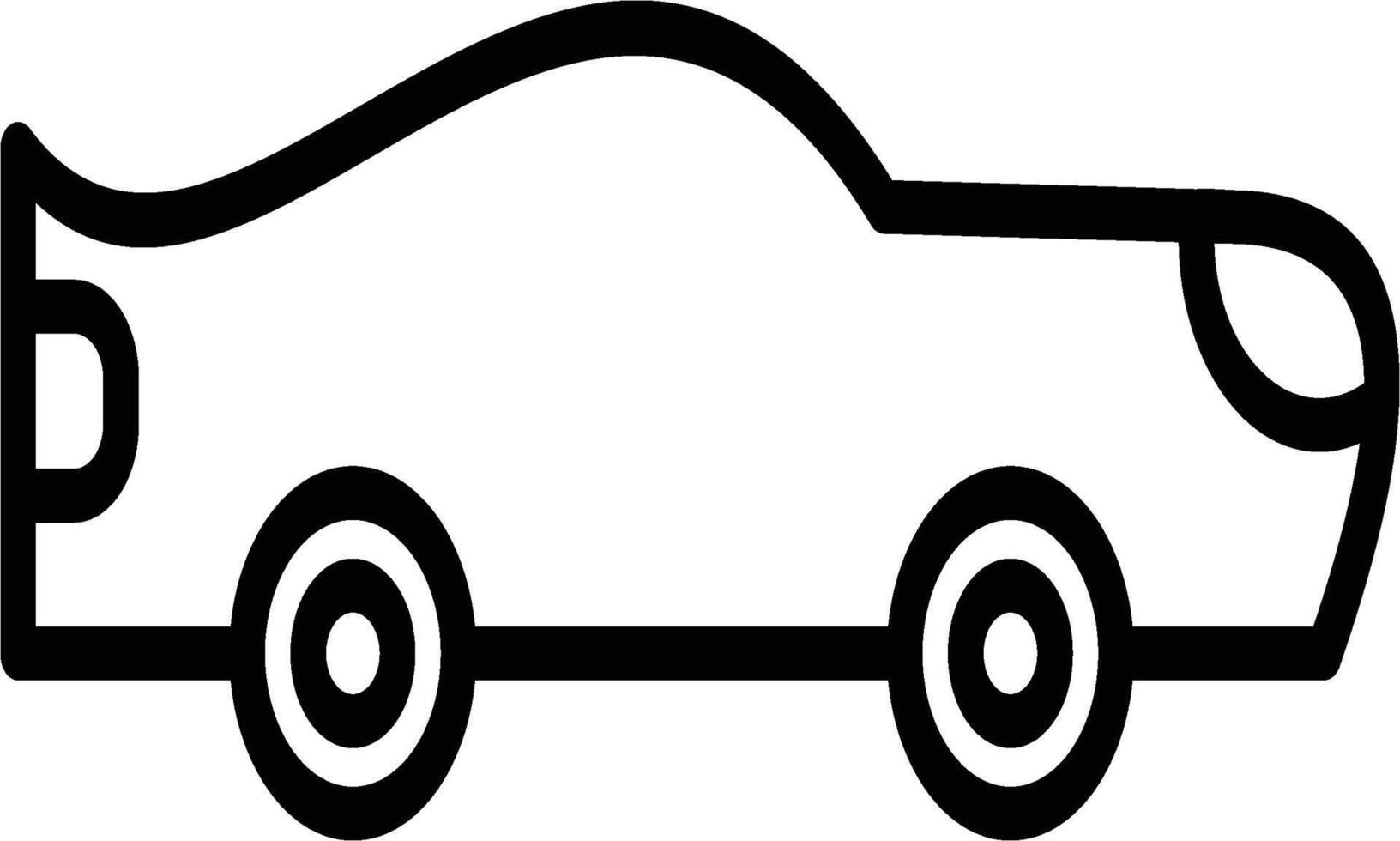 car icon line vector