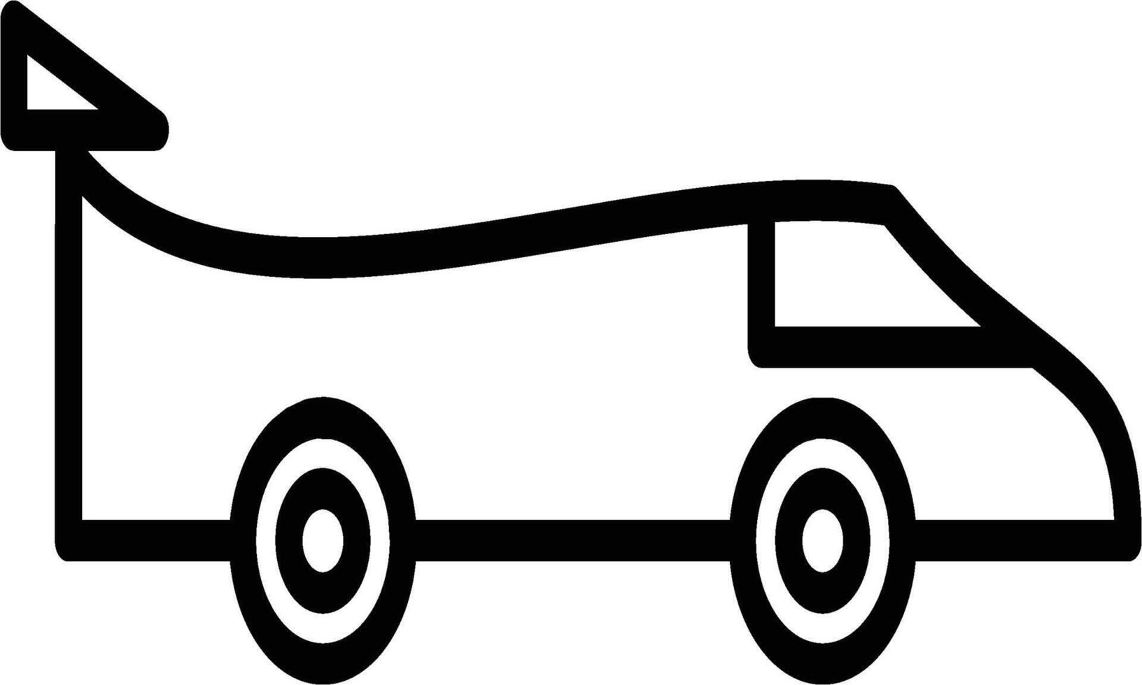 car icon outline vector