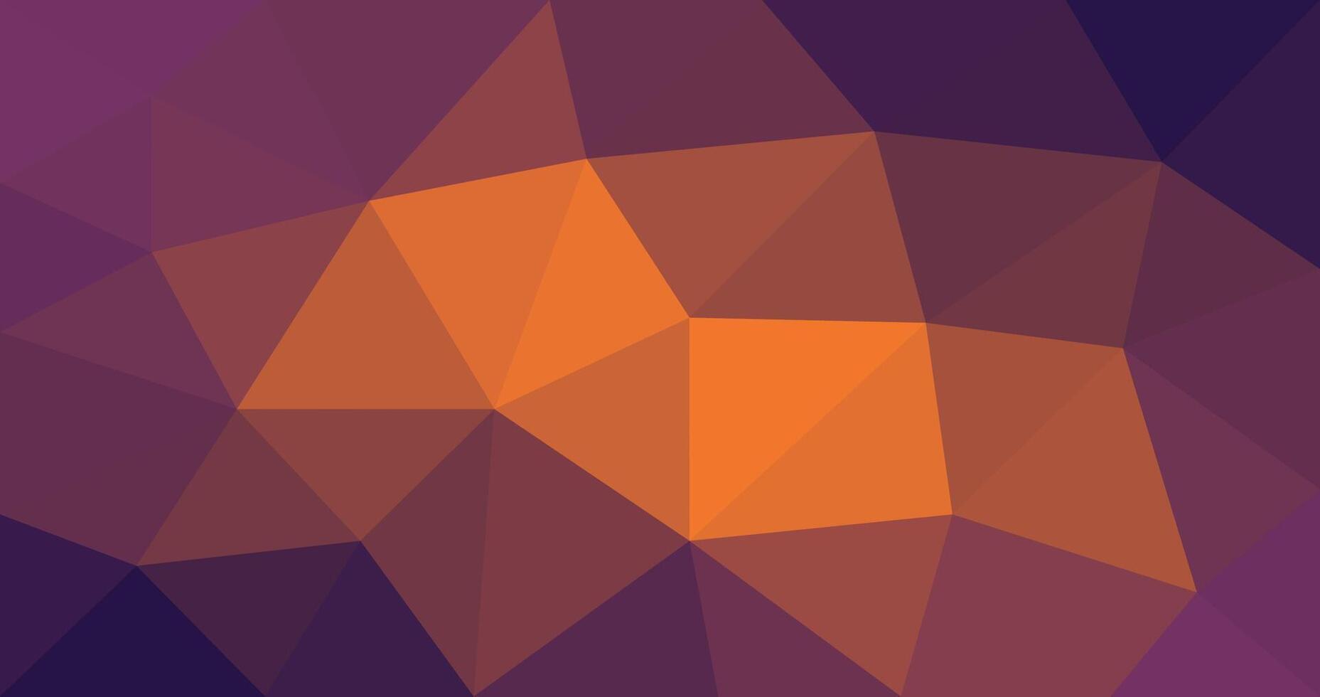 orange and purple triangles polygonal abstract background vector