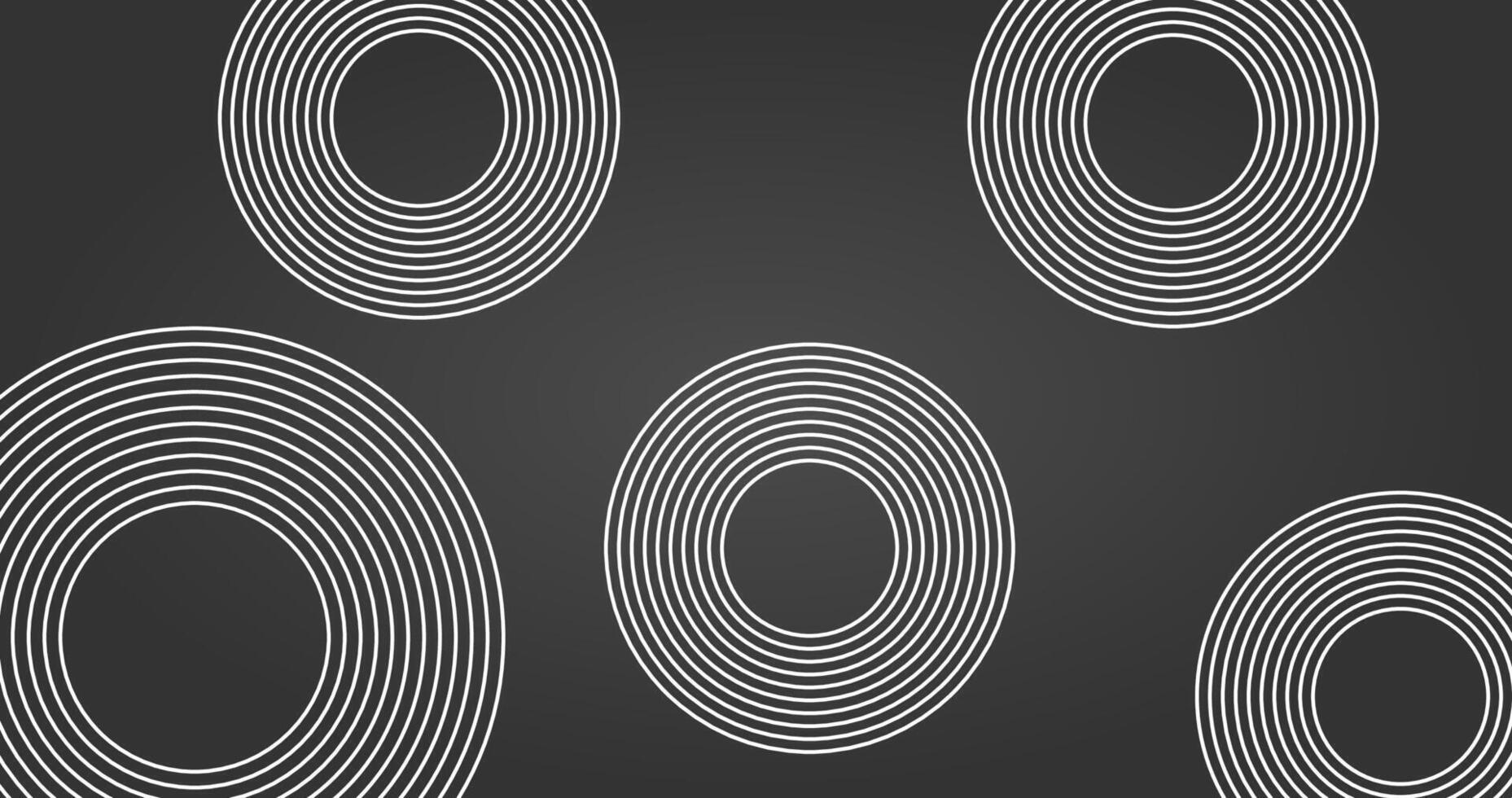 parallel lines in circles shape abstract background pattern vector
