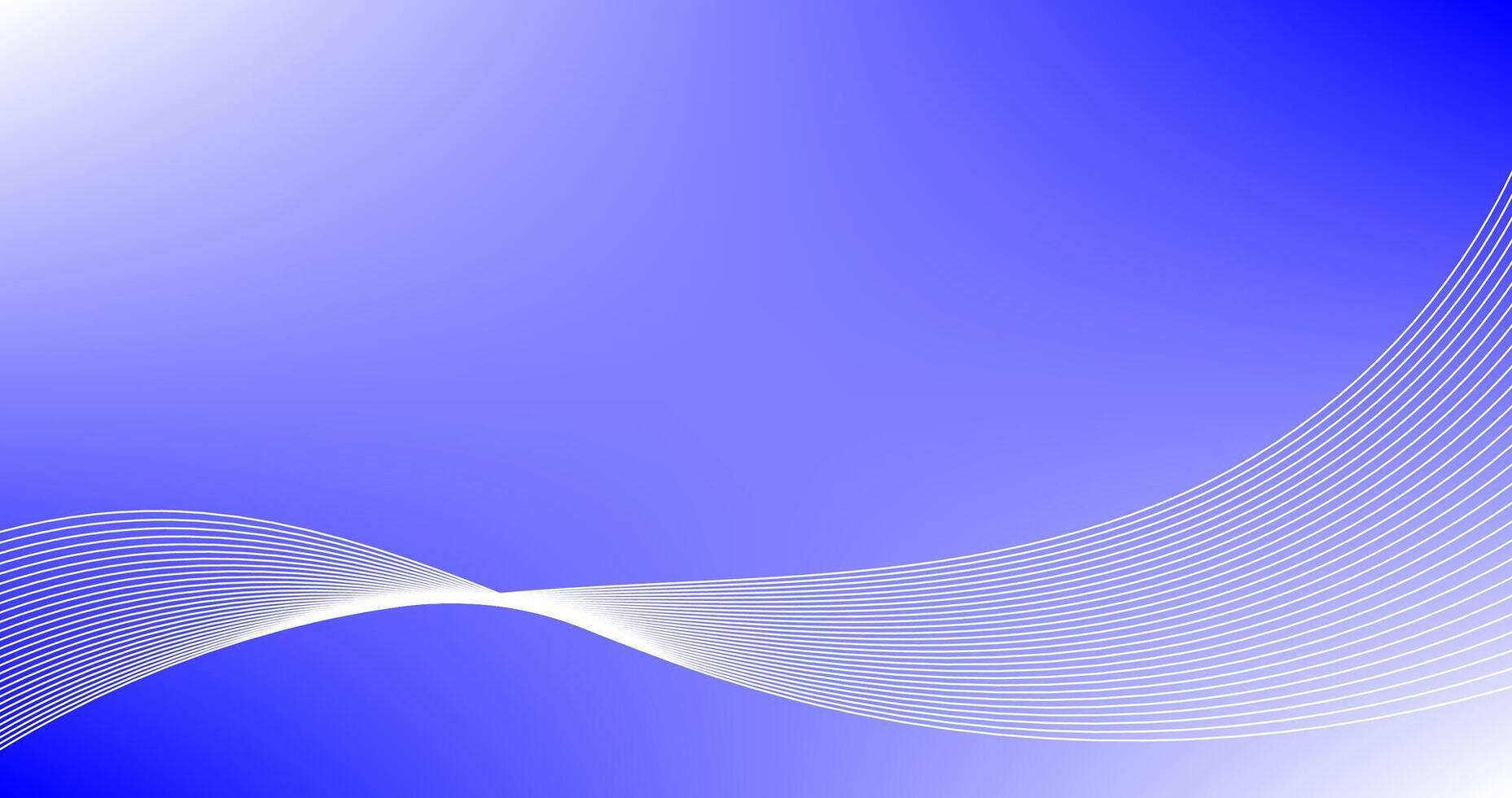 Abstract blue Gradient background with smooth lines illustration design element vector