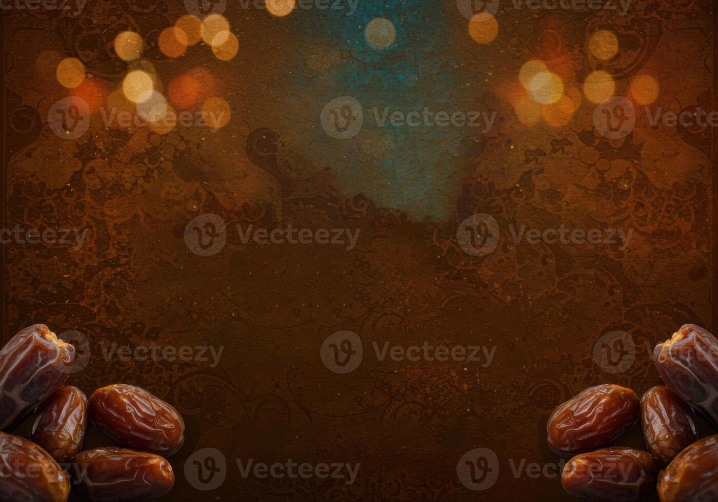 Ramadan Kareem with dates and vibrant background, Ramadan Kareem Background, Ramadan Vibes photo