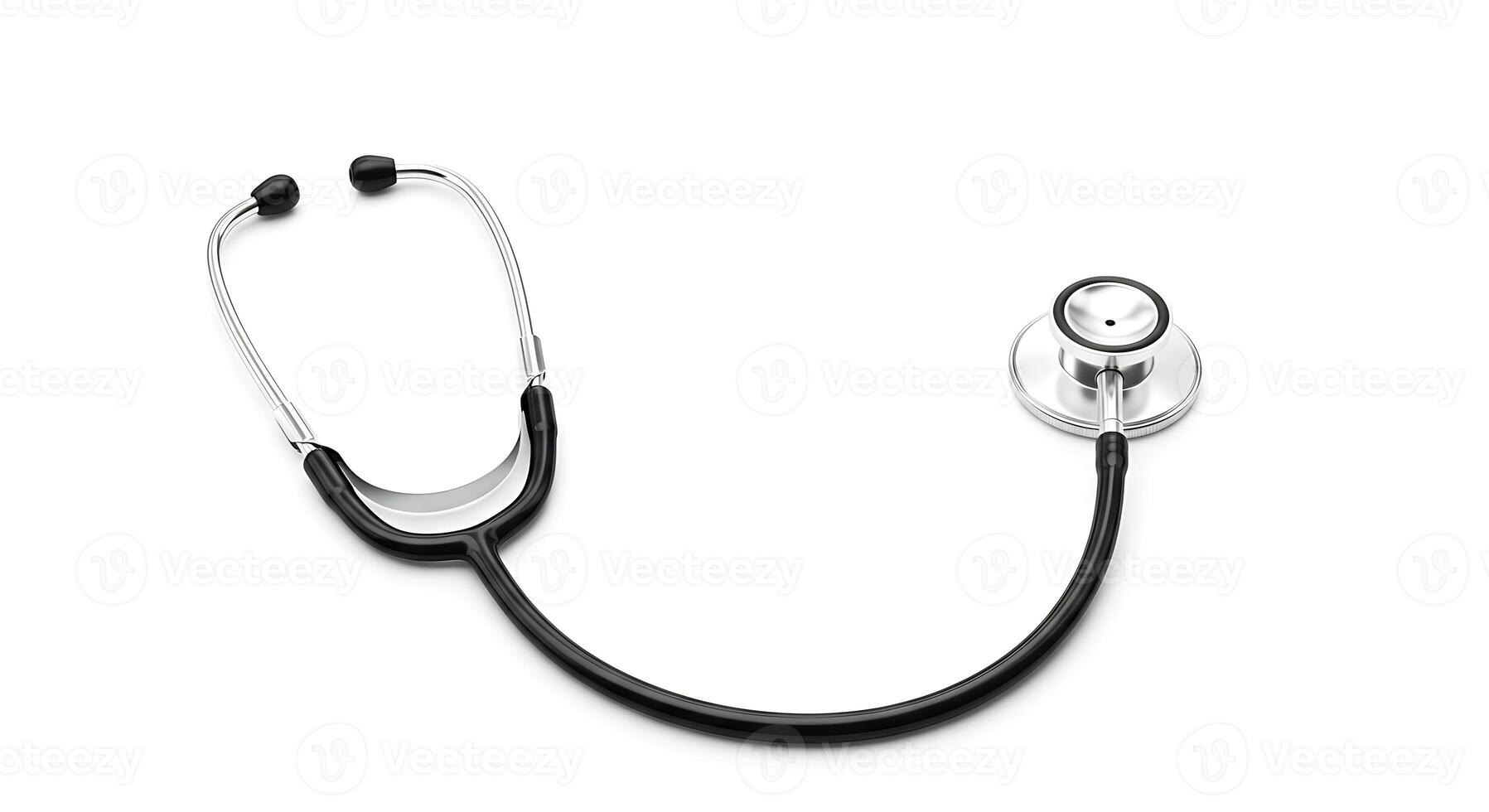 Medical Stethoscope Isolated on White Background for Healthcare Concepts photo