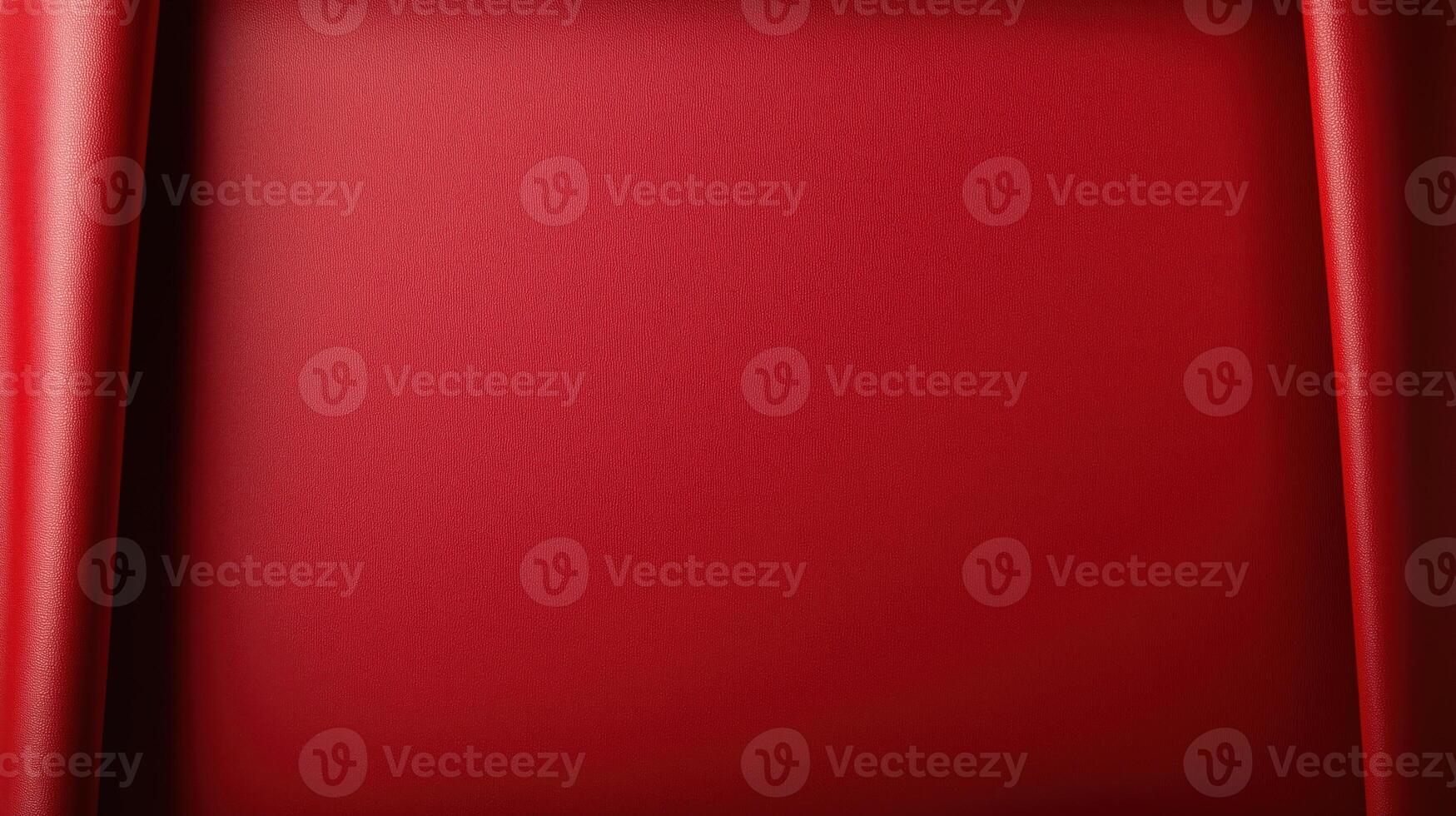 Smooth red paper with soft folds on the sides photo