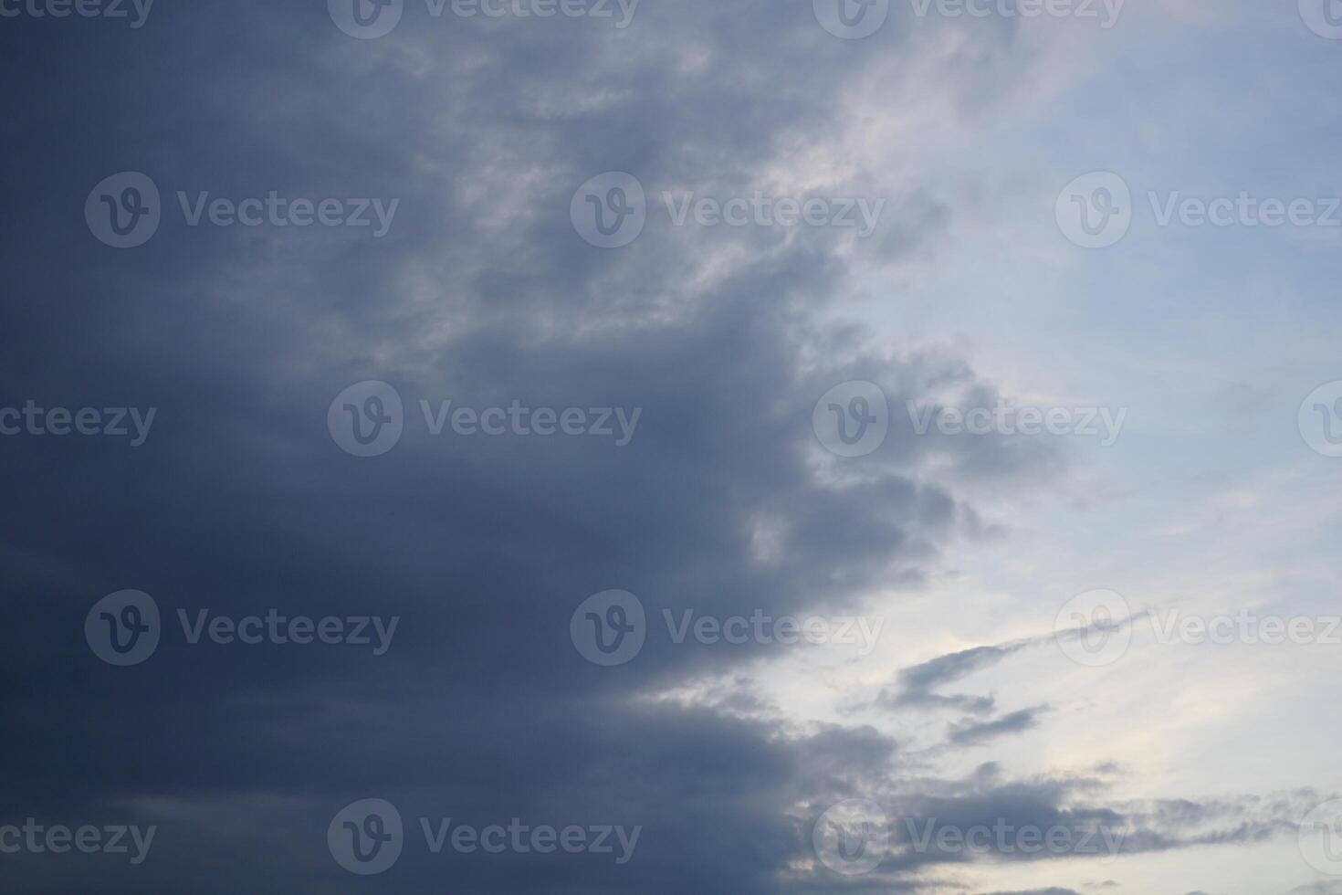 Dramatic Cloudy Sky at Dusk photo