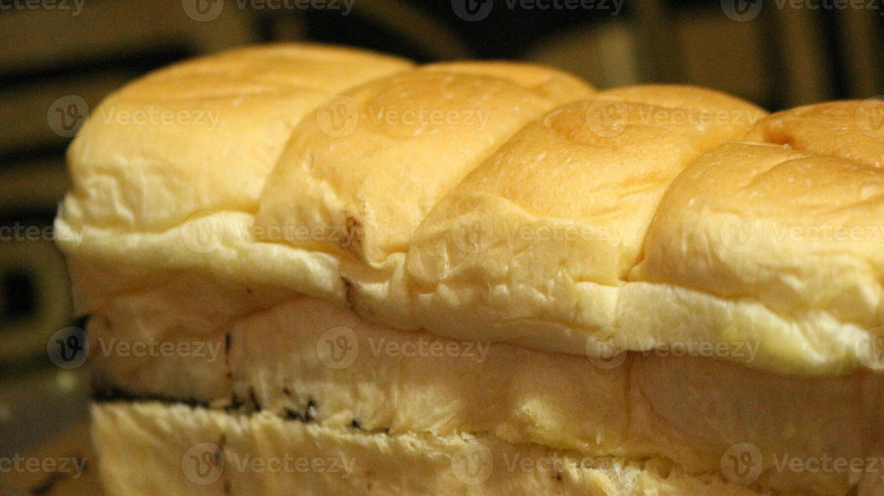 10. Torn bread filled with chocolate and cheese photo