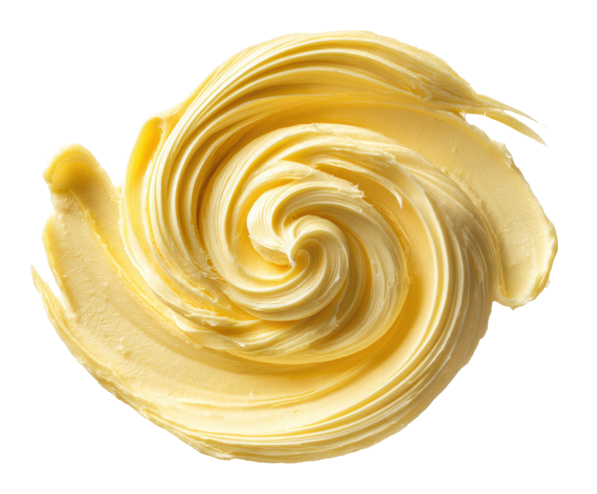 Smooth golden butter swirl for culinary inspiration and decoration png