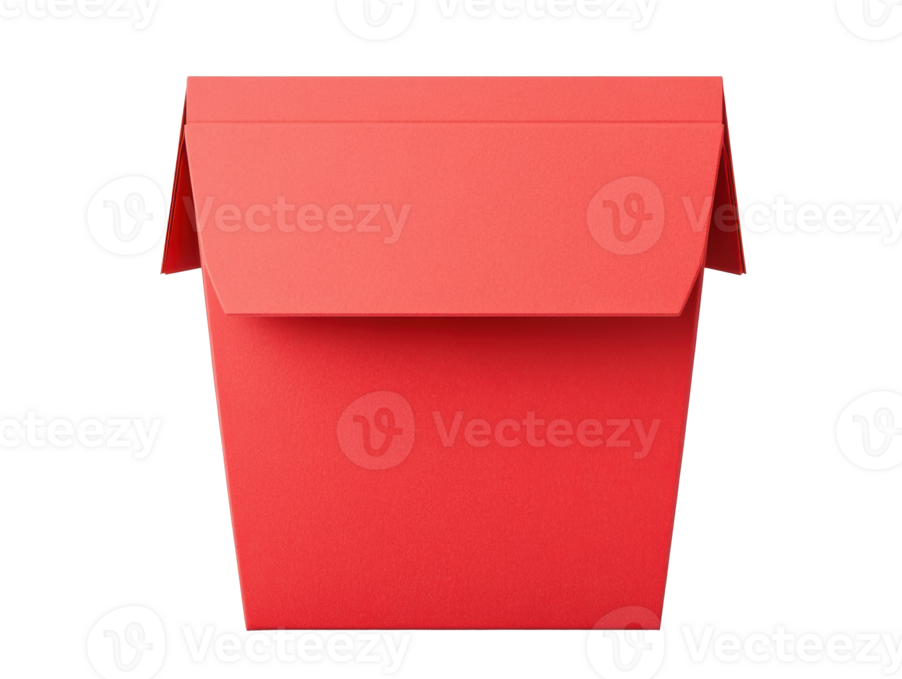 Bright red paper box suitable for gifts and special occasions png