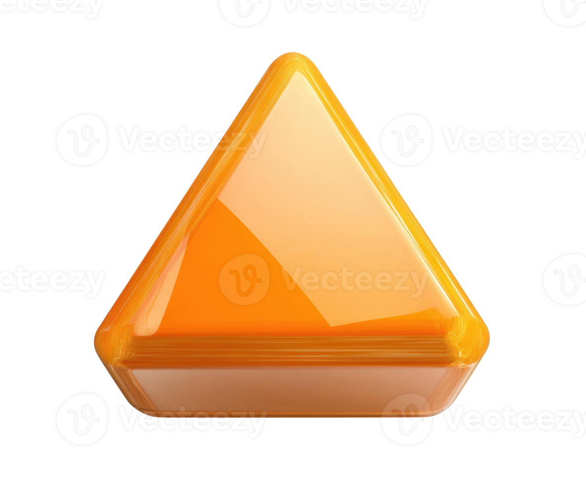 Bright orange triangular shape for creative design projects png