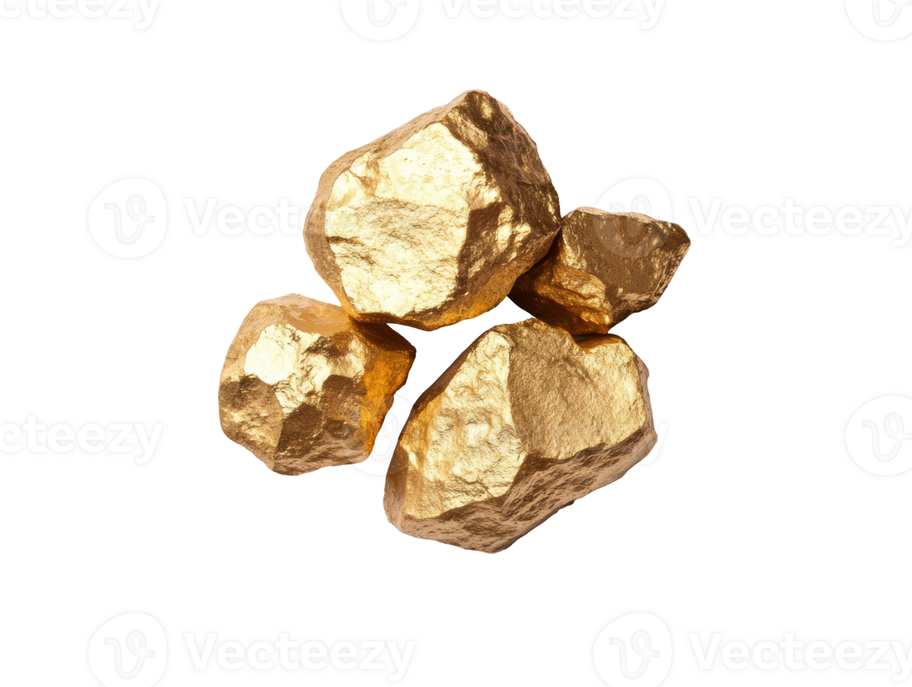 Golden nuggets for creative projects and design elements png