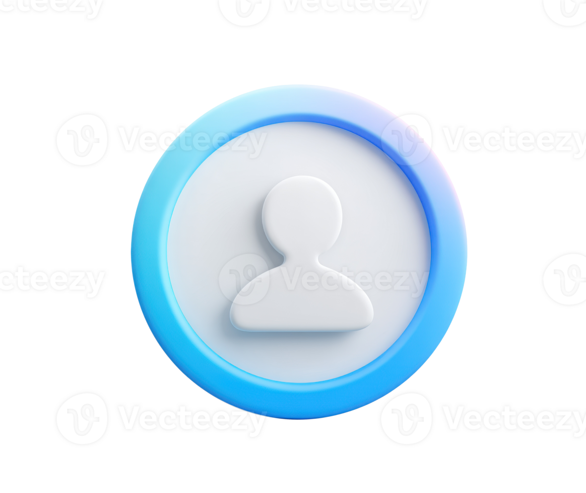 Blue circular icon representing a user profile or account png