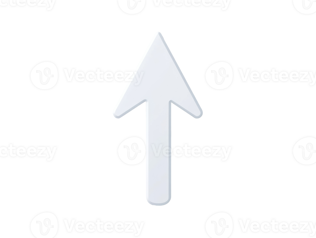 Simple upward arrow for guidance in projects and presentations png