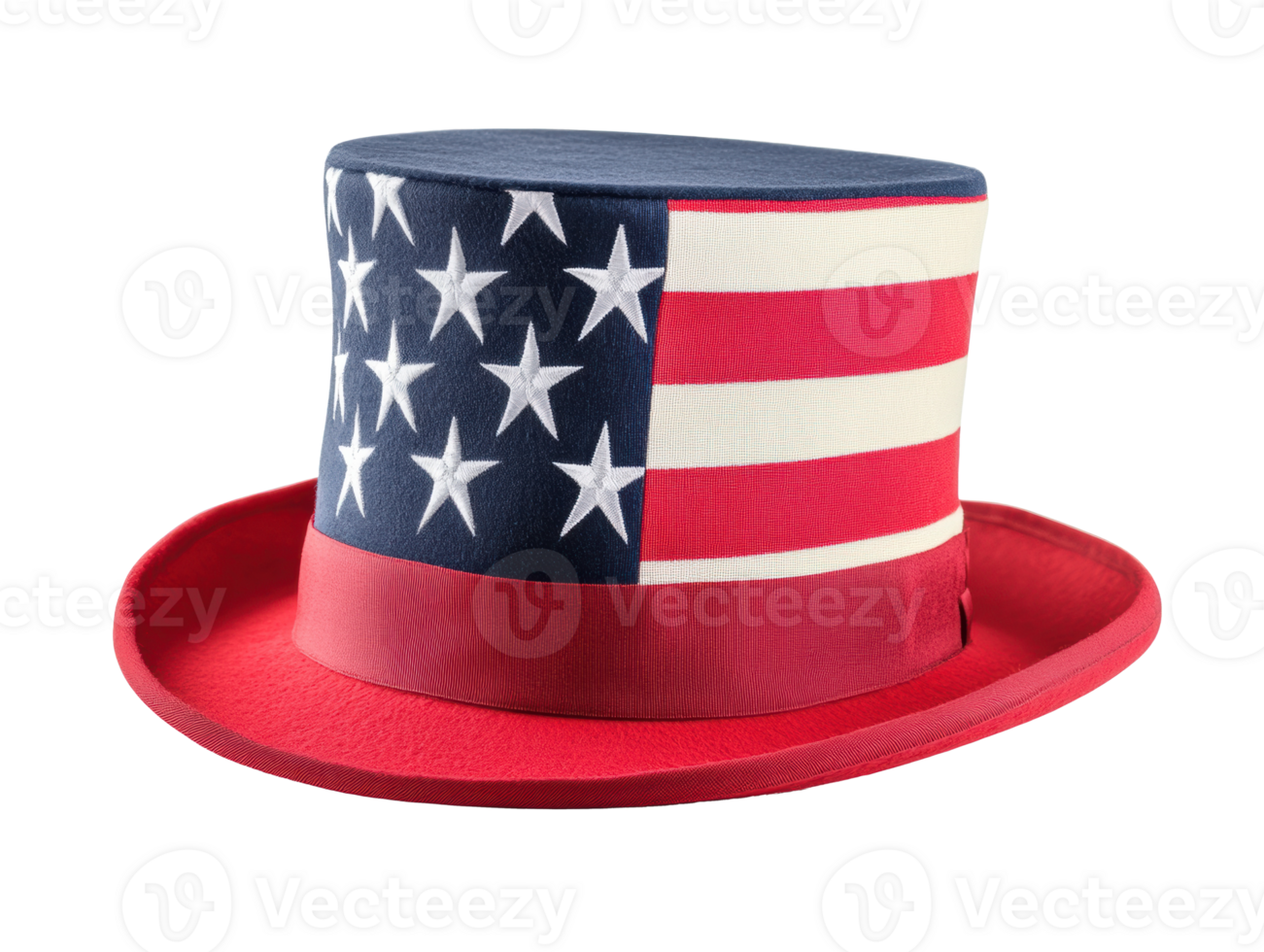Patriotic top hat for festive celebrations and parades png