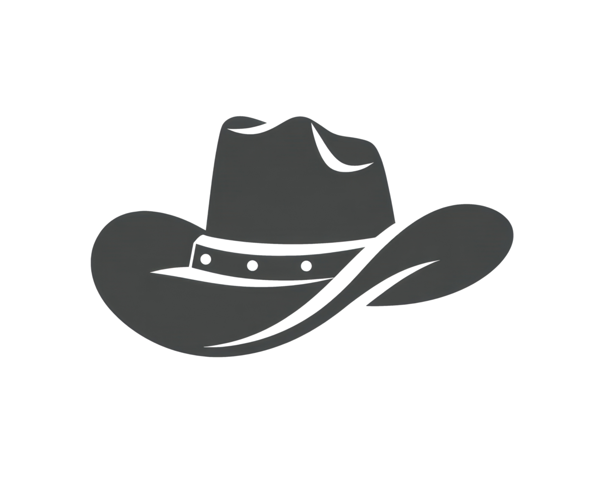 Classic cowboy hat design for western themes and events png