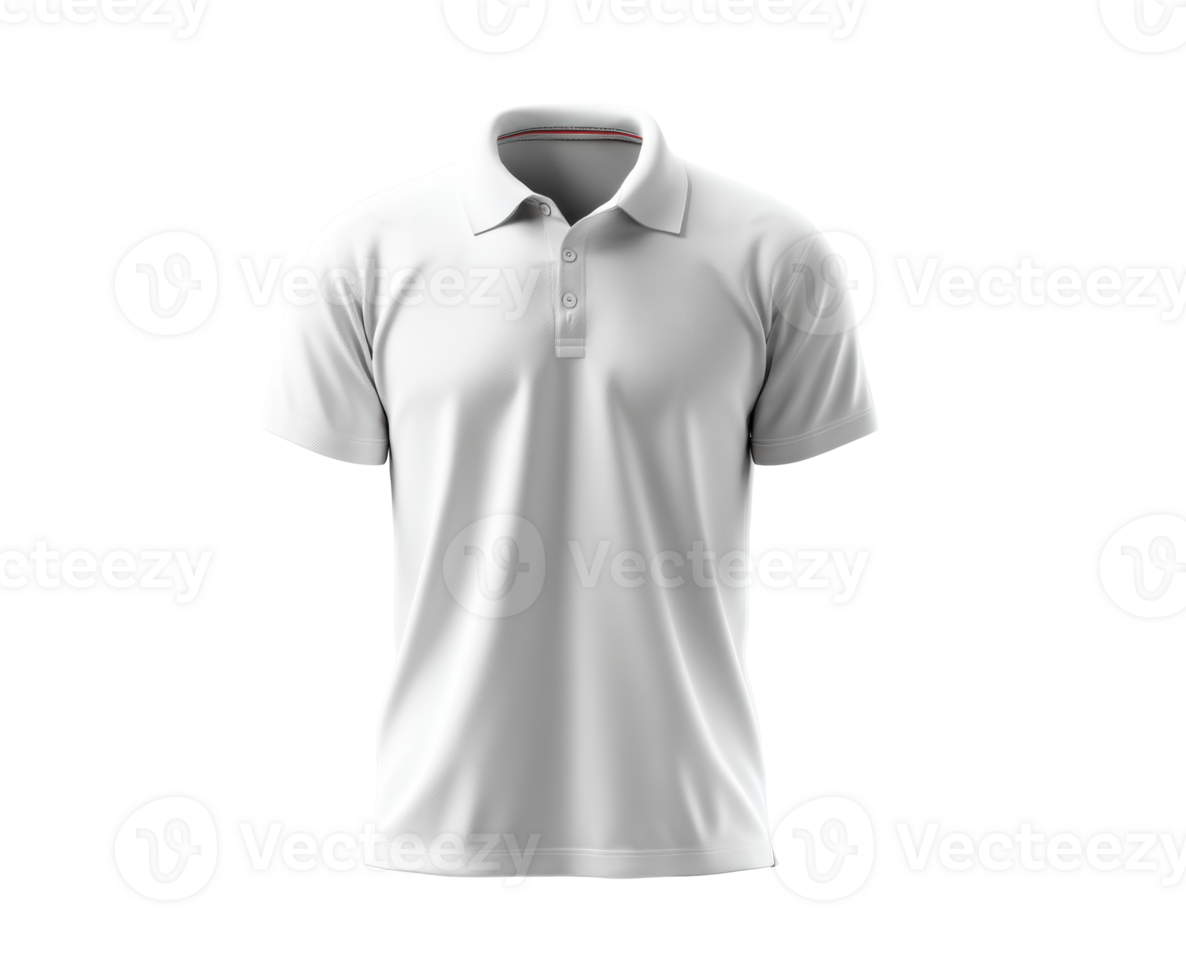 White polo shirt design for casual wear or promotional purposes png