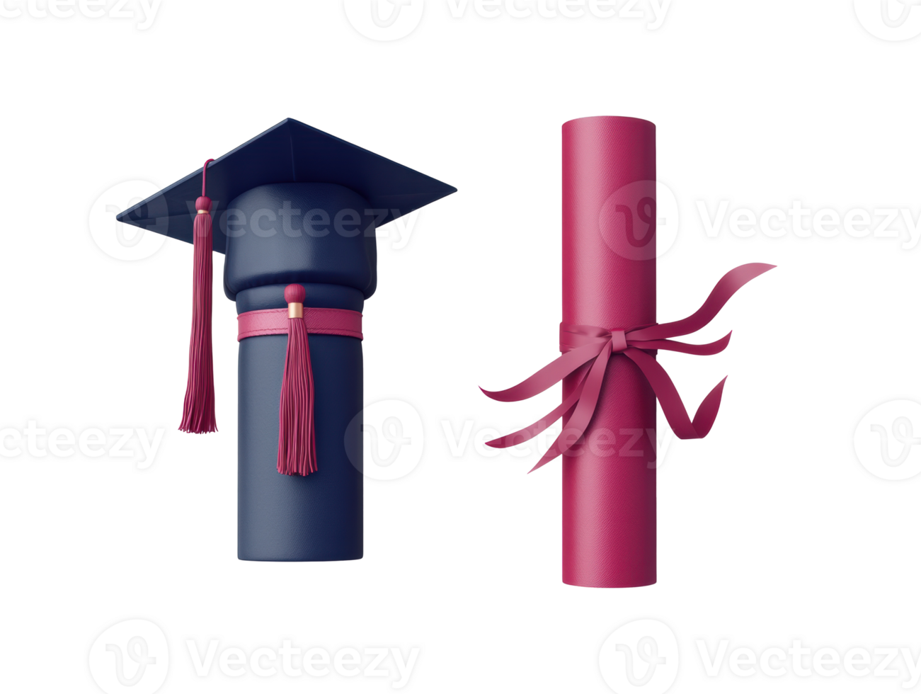 Cap and diploma design for graduation celebrations png