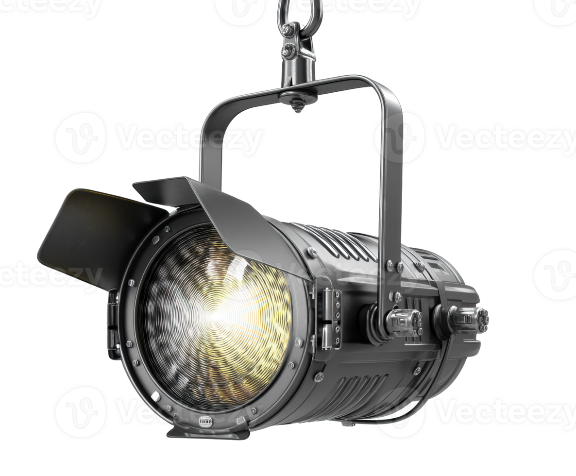 Professional stage lighting fixture for theater production setup png