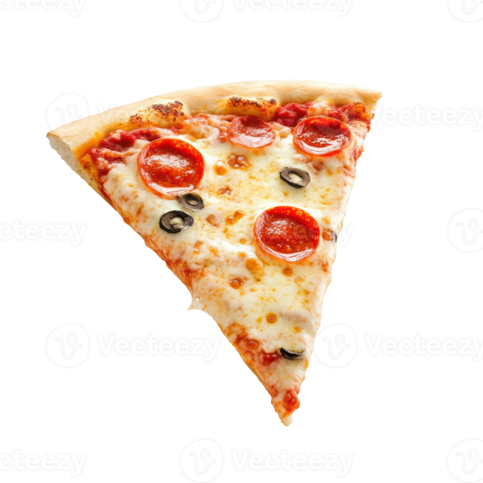 Delicious pepperoni pizza slice on a plate for casual dining png