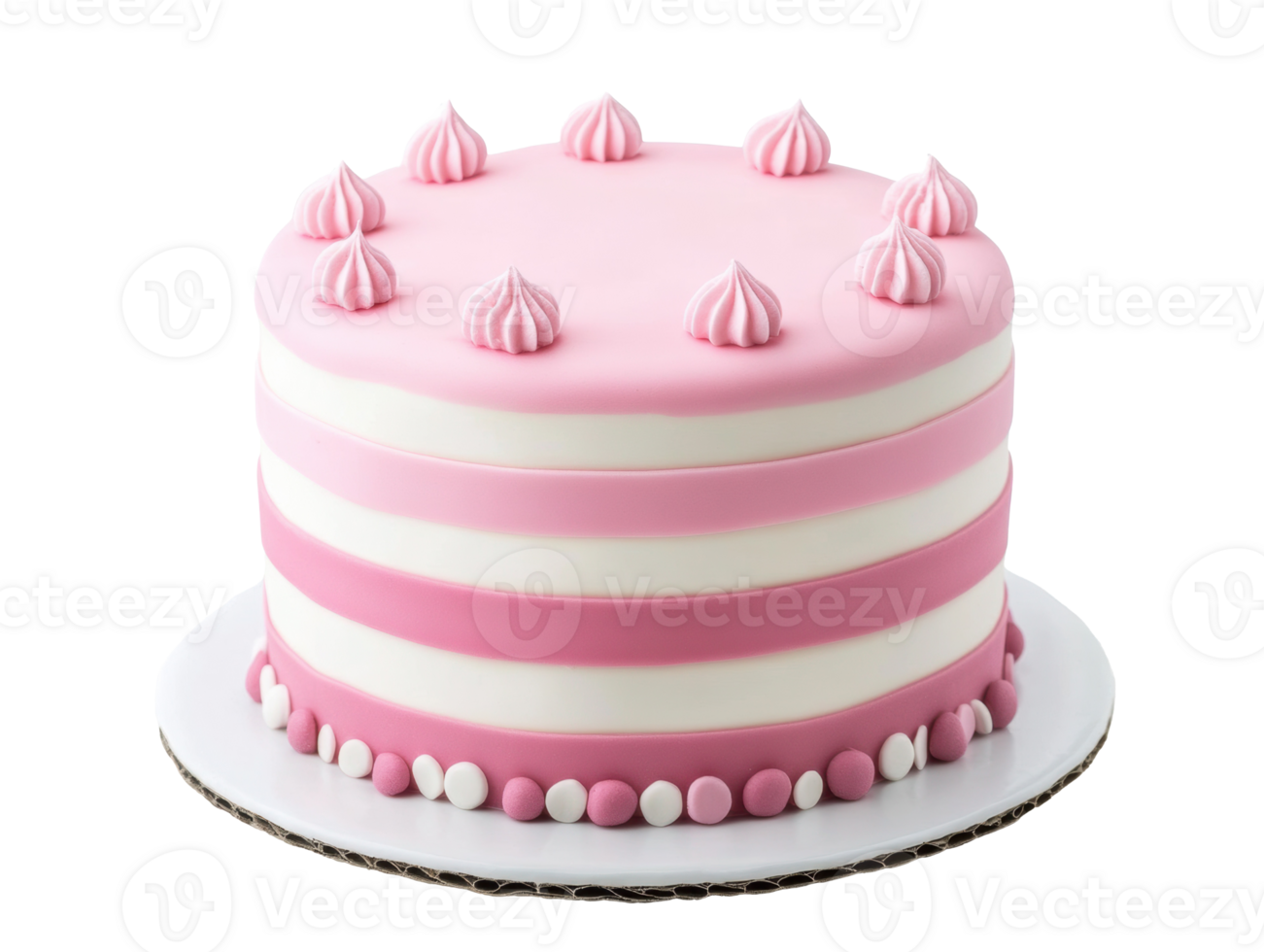 Delightful pink layered cake perfect for celebrations and events png