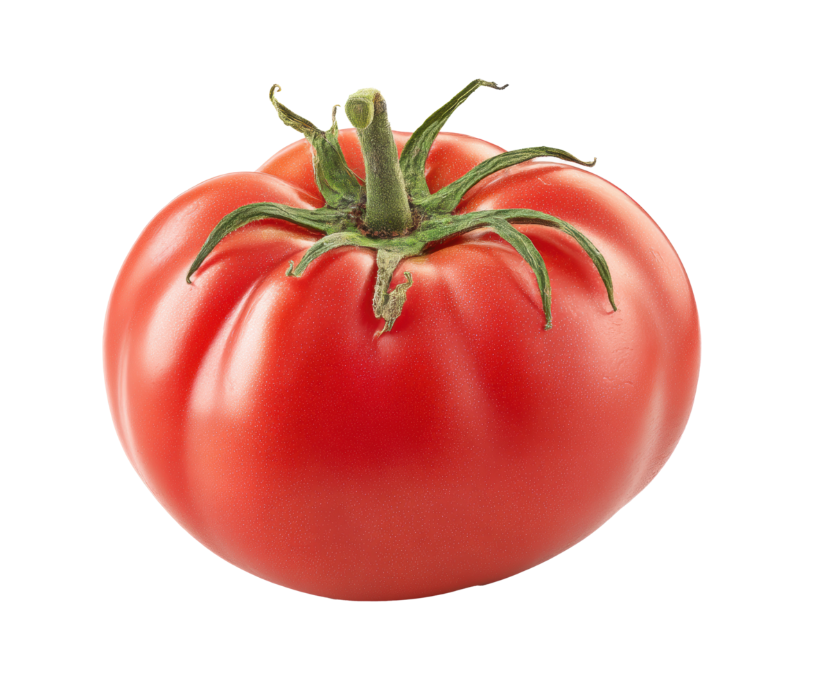 Fresh ripe tomato ideal for culinary use and garden harvest png