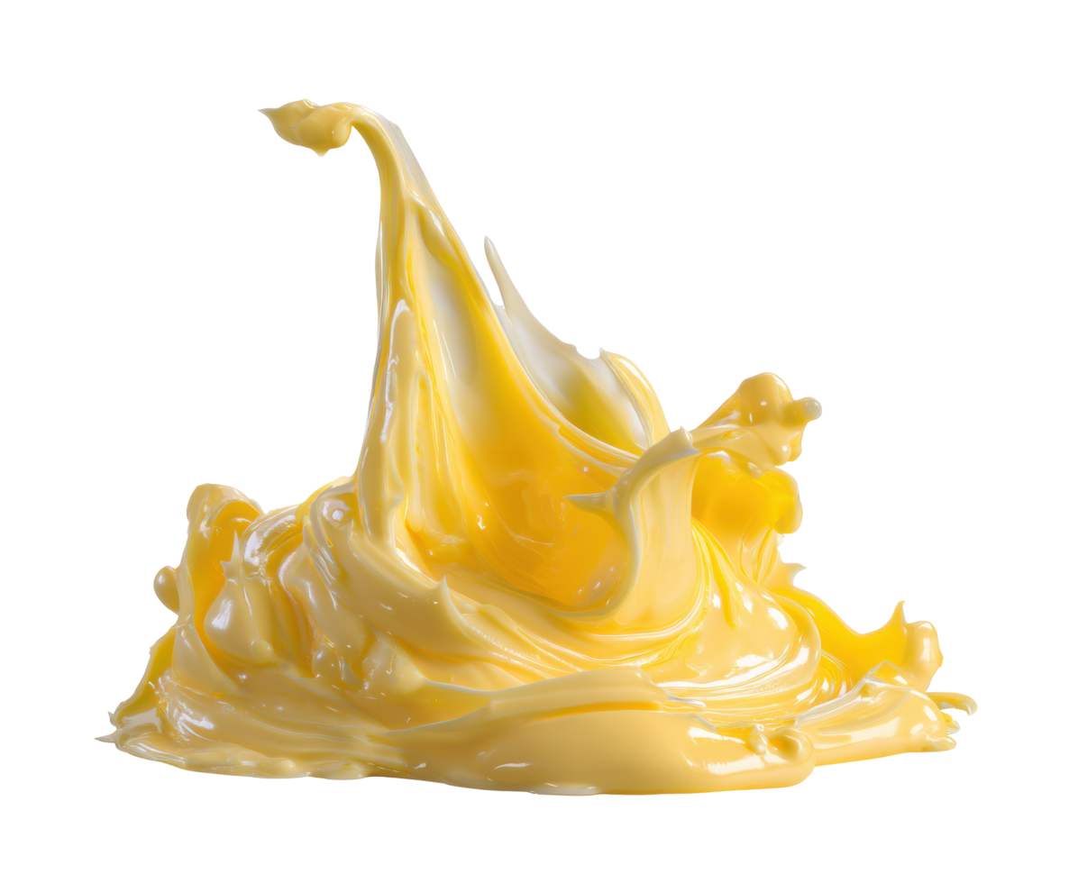 Yellow paint splash for creative projects and artistic design use png