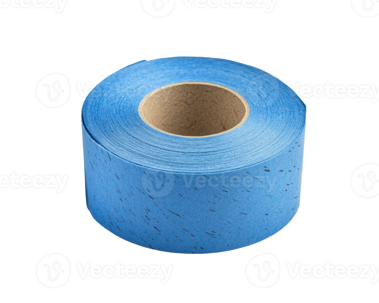 Blue masking tape roll for home improvement and crafting projects png