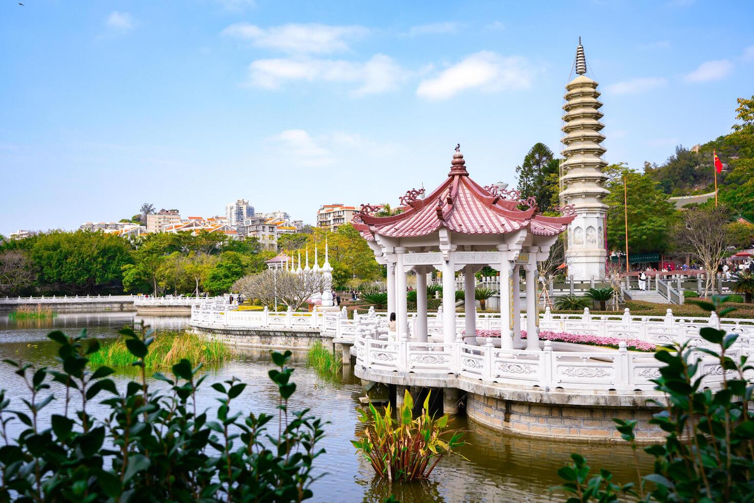 XIAMEN, CHINA -FEB 14, 2025 - The Nanputuo Temple is a famous Buddhist temple in the Southeast coast of China, located on Xiamen island., Fujian Province. photo