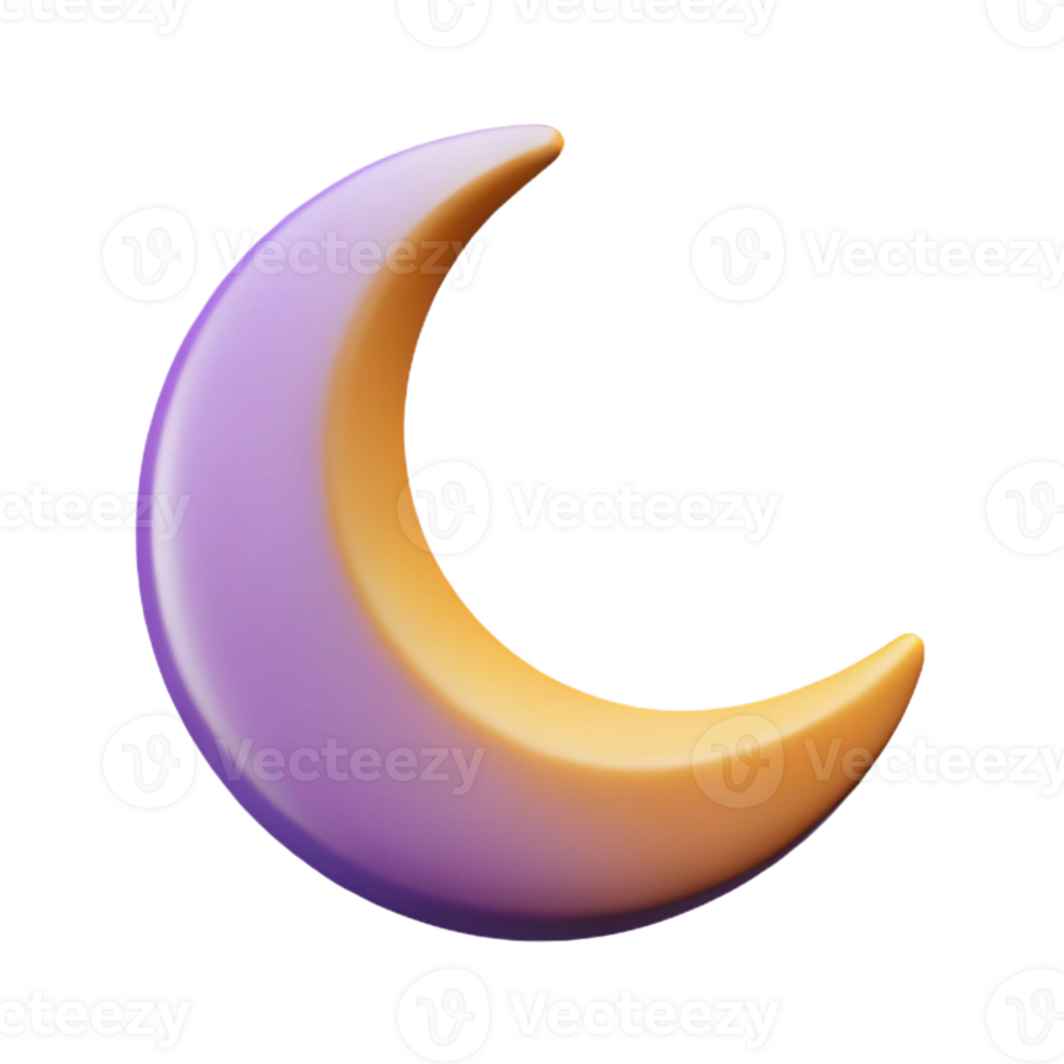 wonderful distinguished Minimal design of a crescent moon. Flat color, clean lines with Scalable Design. png
